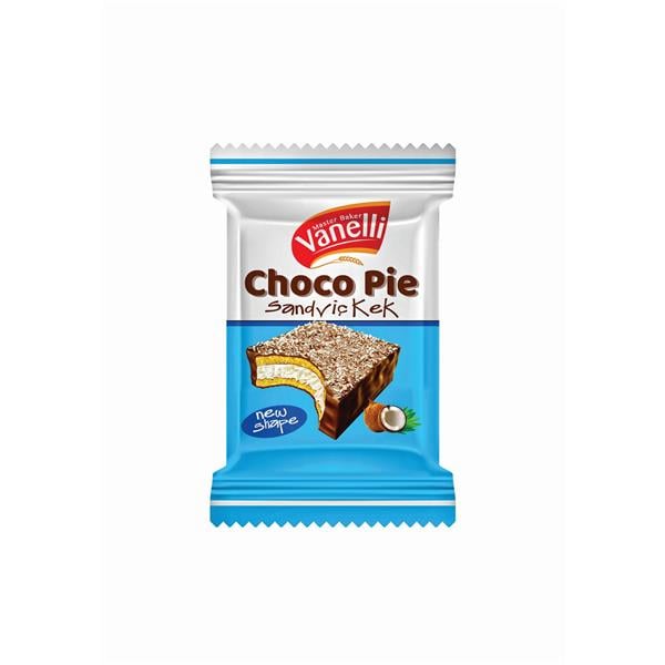 VANELLİ CHOCO-PIE Hindistan Cevizli Marshmelow Kek 20gr (1 KUTU)