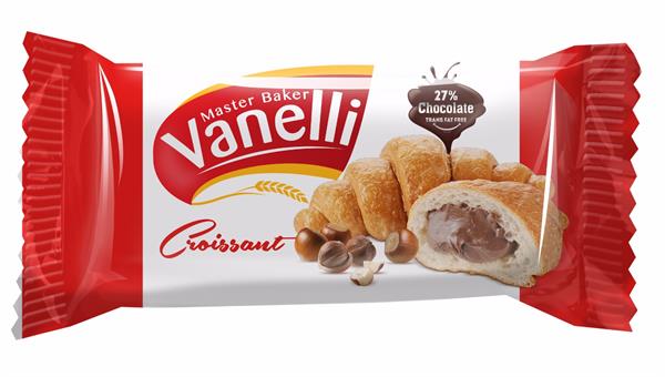 VANELLİ Çikolatalı Fındık Soslu Kruvasan( 45gr*6)