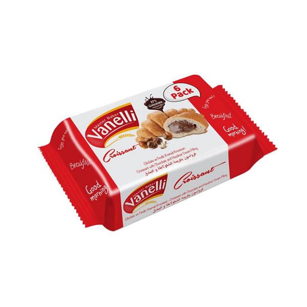 VANELLİ Çikolatalı Fındık Soslu Kruvasan( 45gr*6)