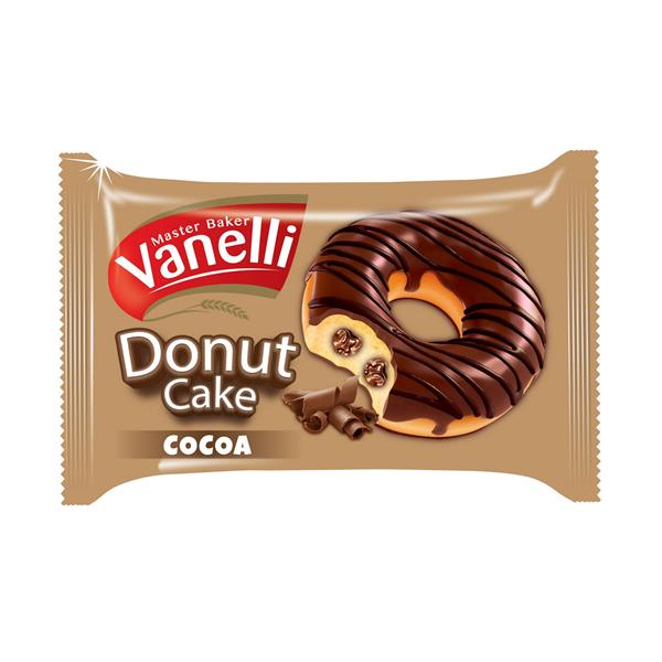VANELLI DONUT Kakao Kaplamalı Kakao Soslu Kek 35GR(1 KUTU)
