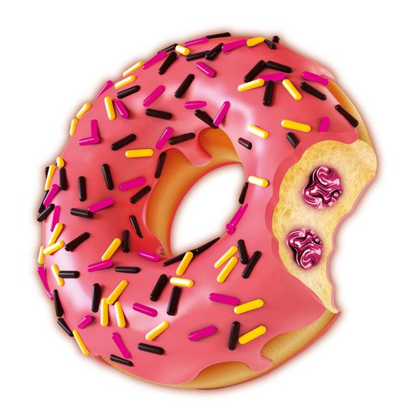 VANELLI DONUT Kaplamalı Çilek Soslu Kek 35GR(1 KUTU)