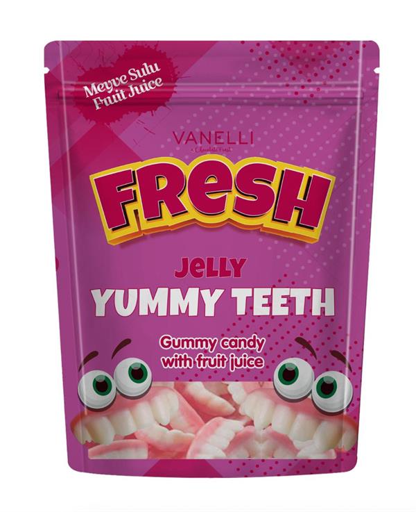 VANELLİ Fresh Jelly Yumuşak Şeker- Teeth 200 GR