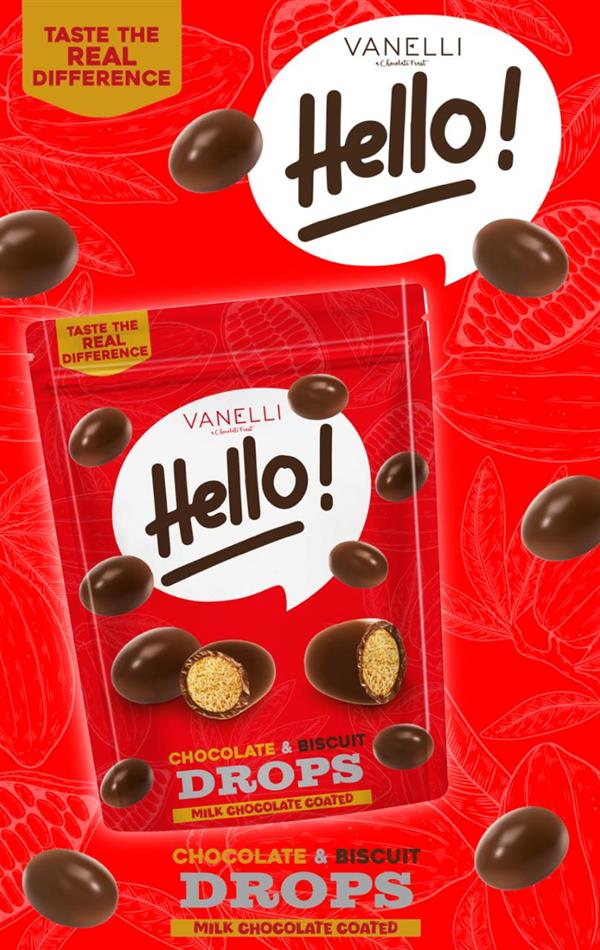HELLO! Sütlü Çikolatalı Kaplı Biskuvi Draje 100 GR