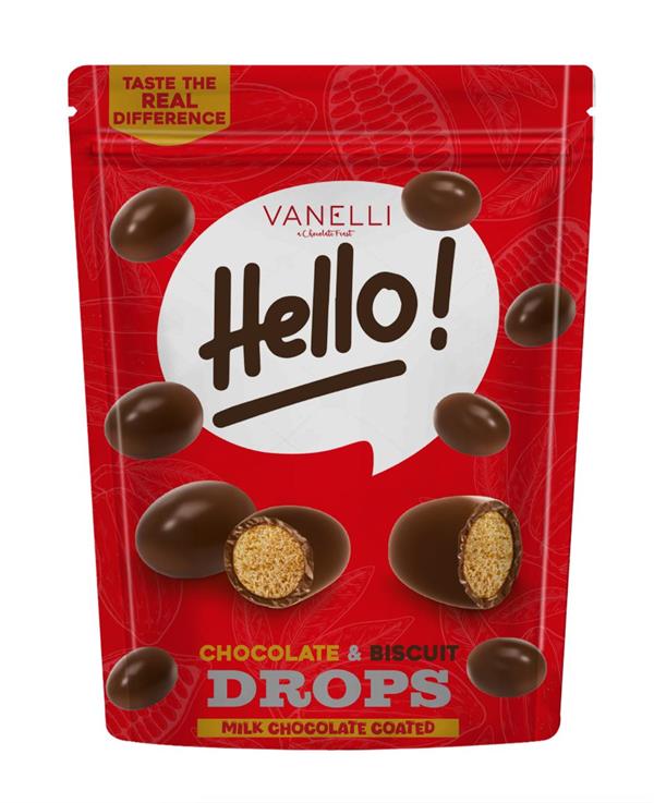 HELLO! Sütlü Çikolatalı Kaplı Biskuvi Draje 100 GR