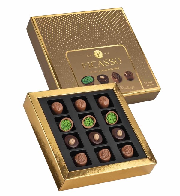 VANELLİ PİCASSO Pralin Chocolate 150 GR- Gold Red Box