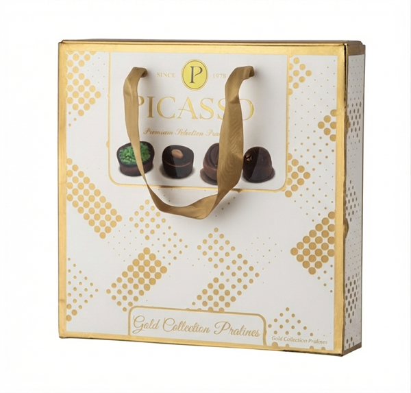 VANELLI PICASSO Praline Chocolate 150 GR-Gold and White Box