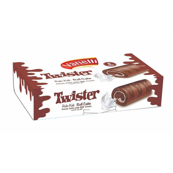 VANELLİ TWISTER Kakaolu Soslu Rulo Kek (35gr*5)