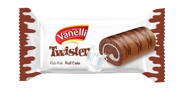 VANELLİ TWISTER Kakaolu Soslu Rulo Kek (35gr*5)