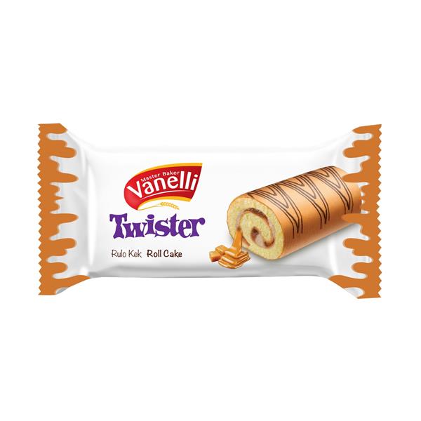 VANELLİ TWISTER Karamel Soslu Rulo Kek 150GR 1 ADET