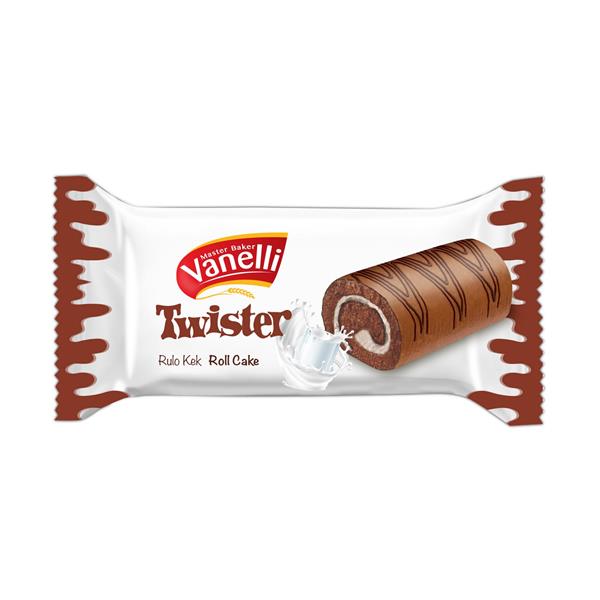 VANELLİ TWISTER Süt Kremalı Kakao Soslu Rulo Kek 150GR 1 ADET