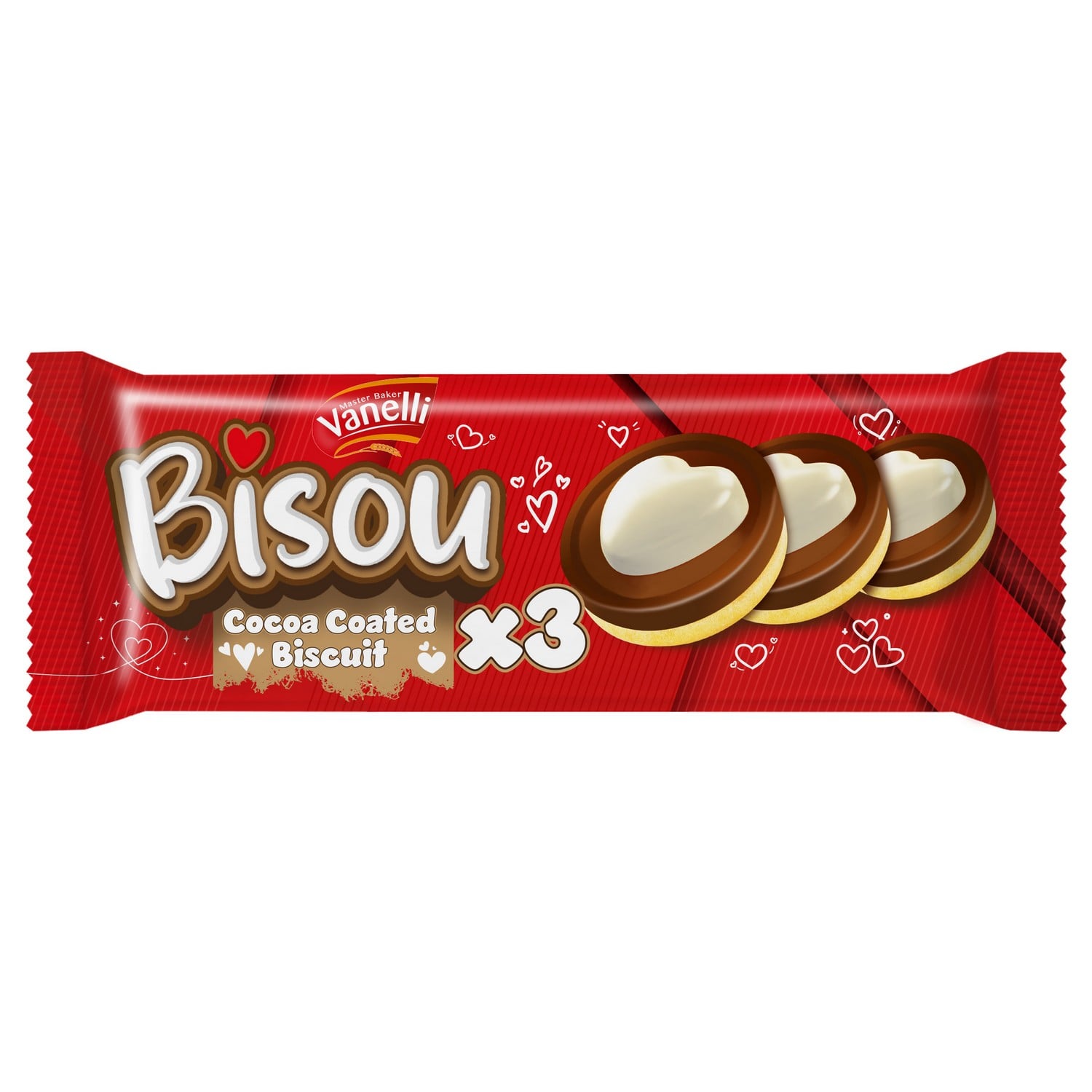 BISOU Milky and White Compound Chocolate - 3 Pieces