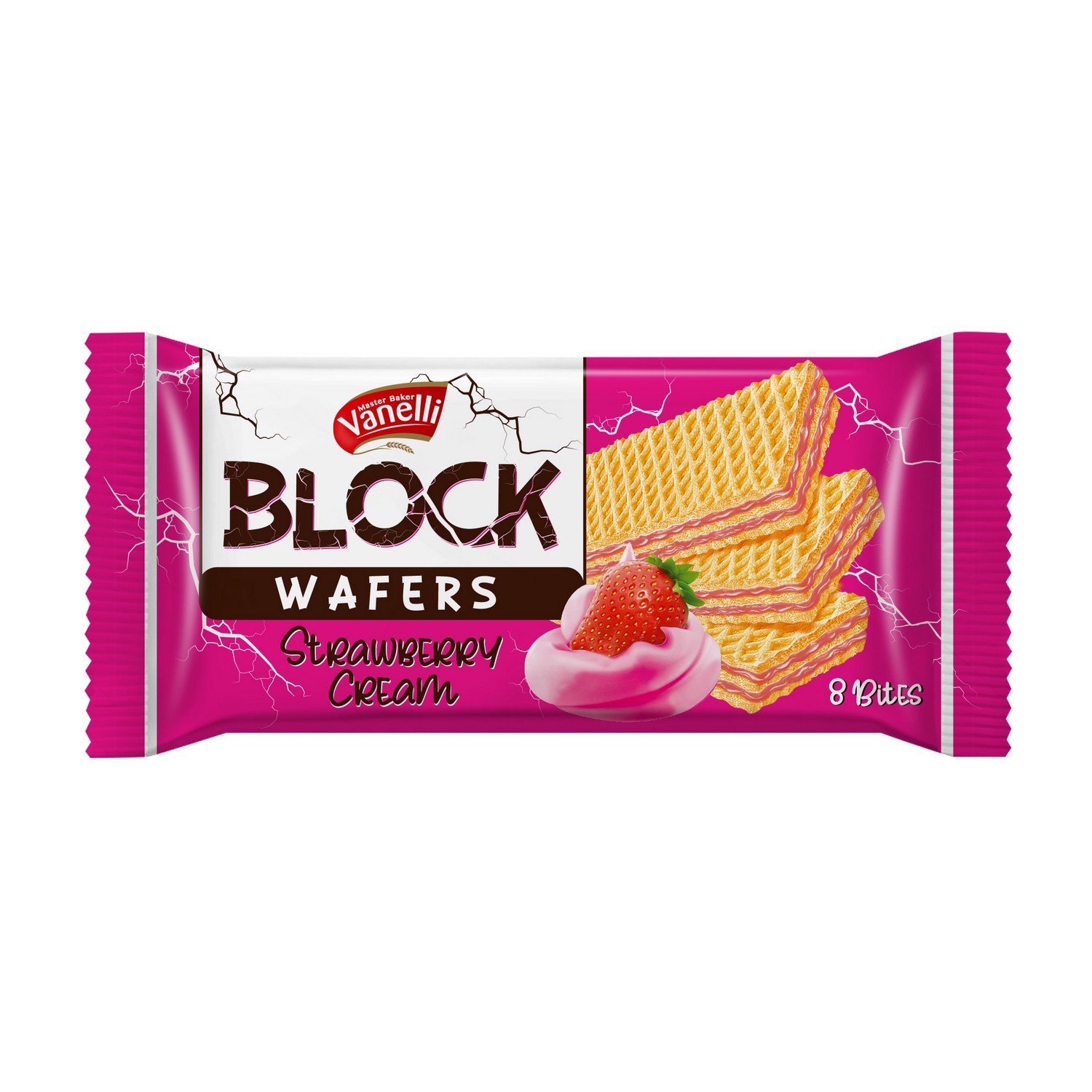 BLOCK Wafers with Strawberry Cream