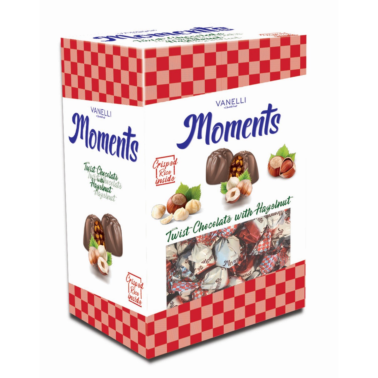 MOMENTS TWIST single twist - hazelnut - crispy rice