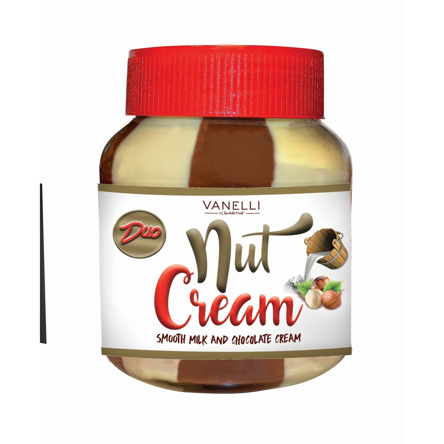 NUTCREAMDUO Milk & Hazelnut Cream with Cocoa - Glass
