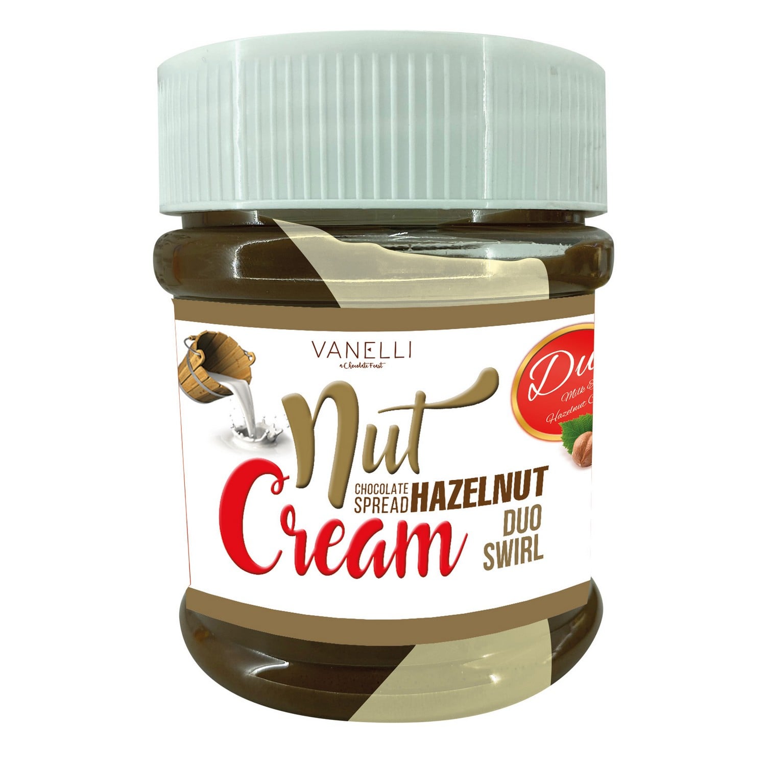 NUTCREAM DUO Milk & Hazelnut Cream with Cocoa - Pet