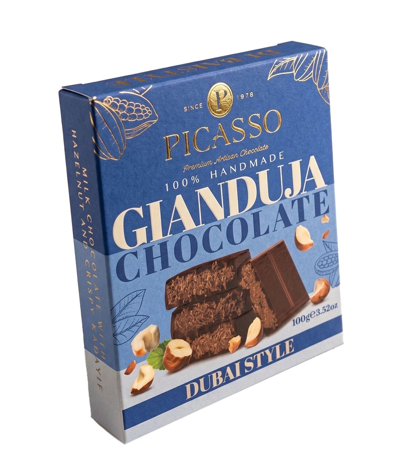 PICASSO HAZELNUT DUBAI CHOCOLATE 100 GR