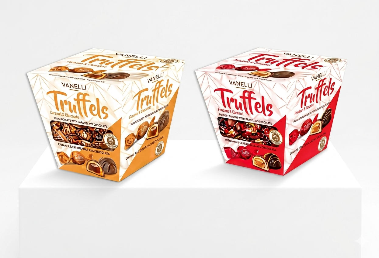TRUFFELS Fondan Ve Karamel Dolgulu Sütlü Çikolata 150 GR