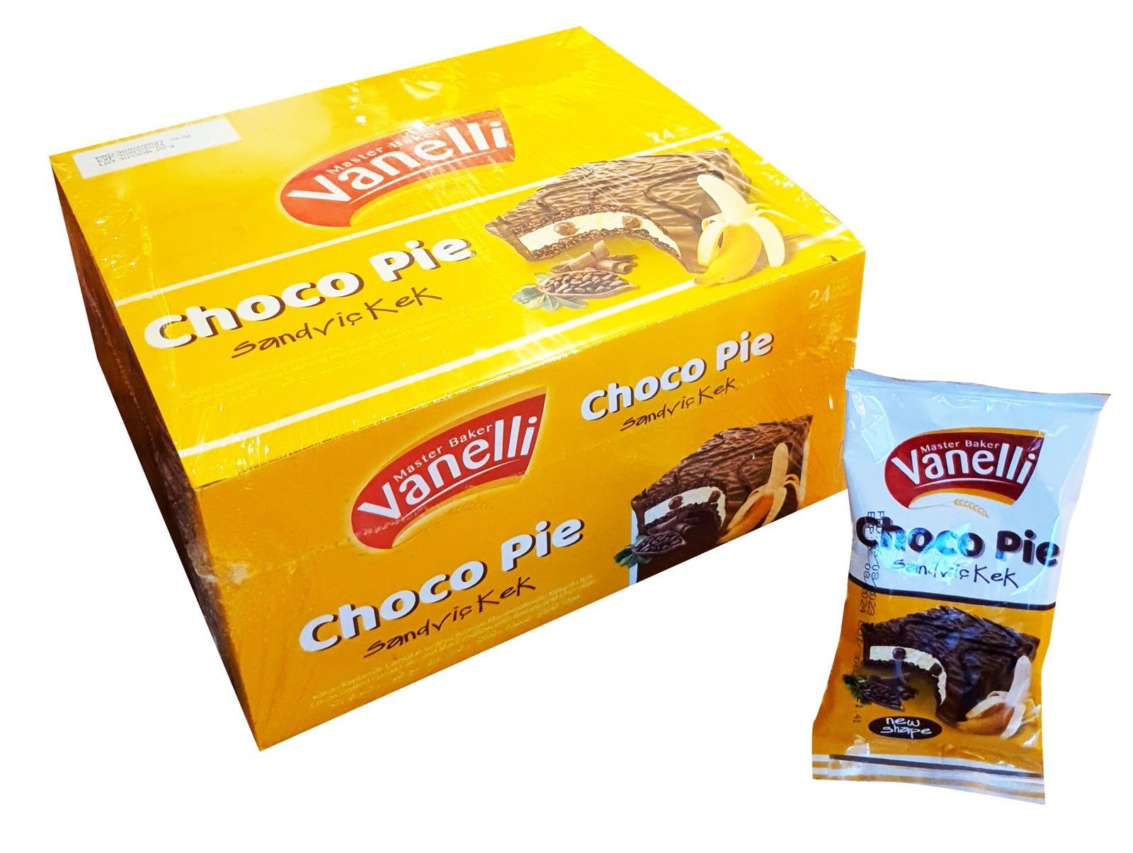 VANELLİ CHOCO-PIE Muz Aromalı Kek 20 GR (1 KUTU)