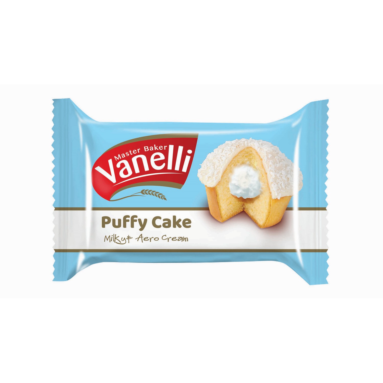 VANELLİ PUFFY Hindistan Cevizli Süt Krema Dolgulu Kek