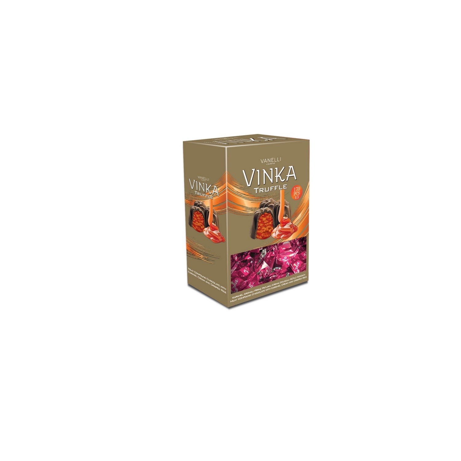 VINKA single twist - caramel - crispy rice