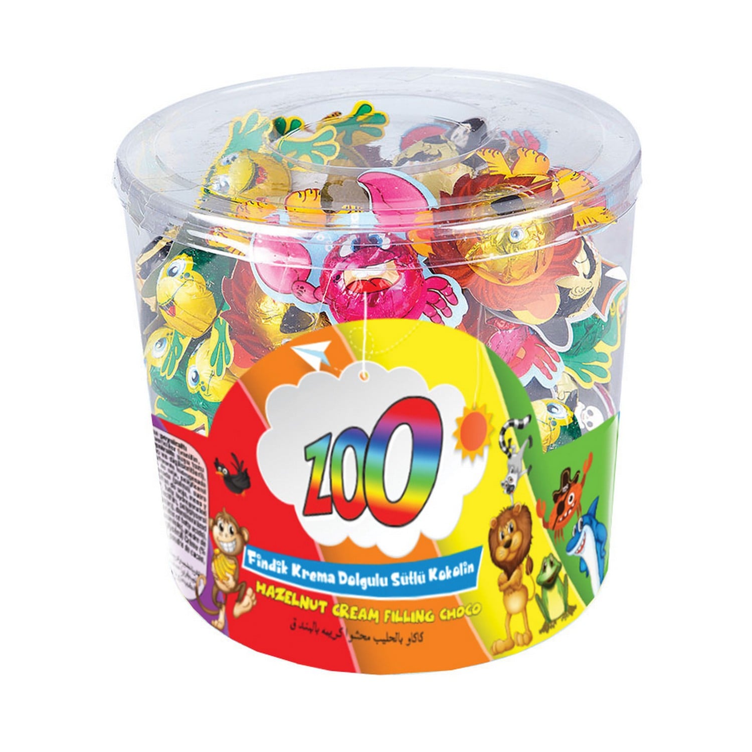 ZOO hazelnut cream filling choco animal figured