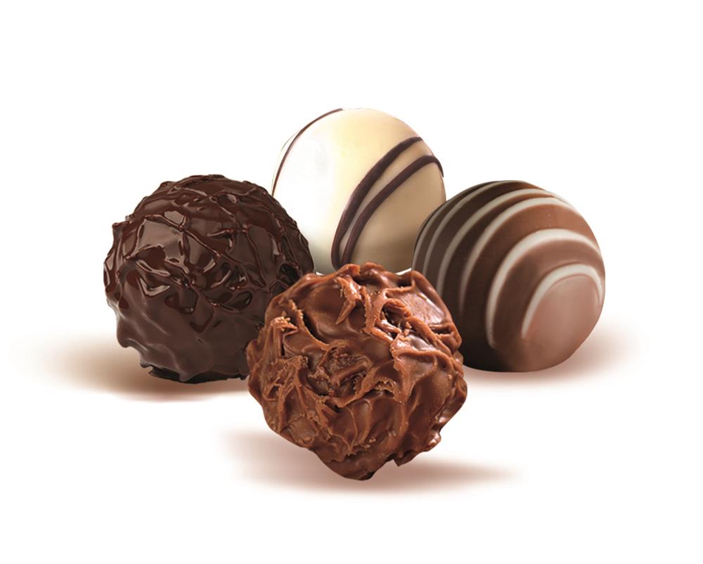PICASSO TRUFFLE assorted truffe chocolate - White Velvet Box - Kadife