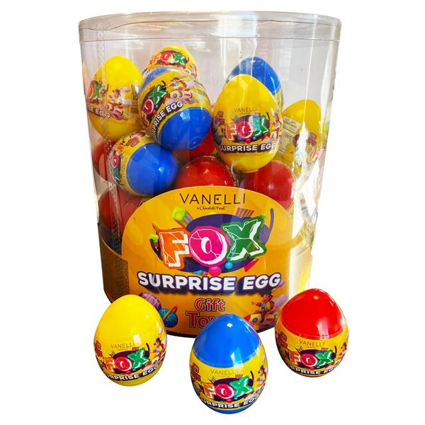FOX Dolgulu Sert Şekerli Oyuncaklı Yumurta