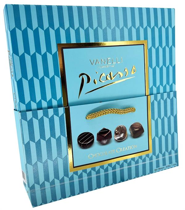 VANELLİ Picasso Praline Çikolata 200gr- Mavi Kutu