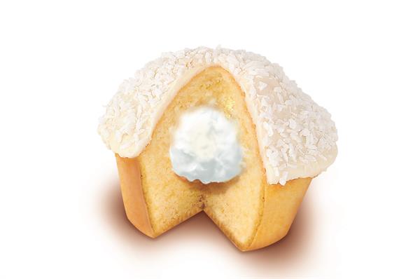 VANELLİ PUFFY white chocolate coated cake with milky aerated cream and coconut