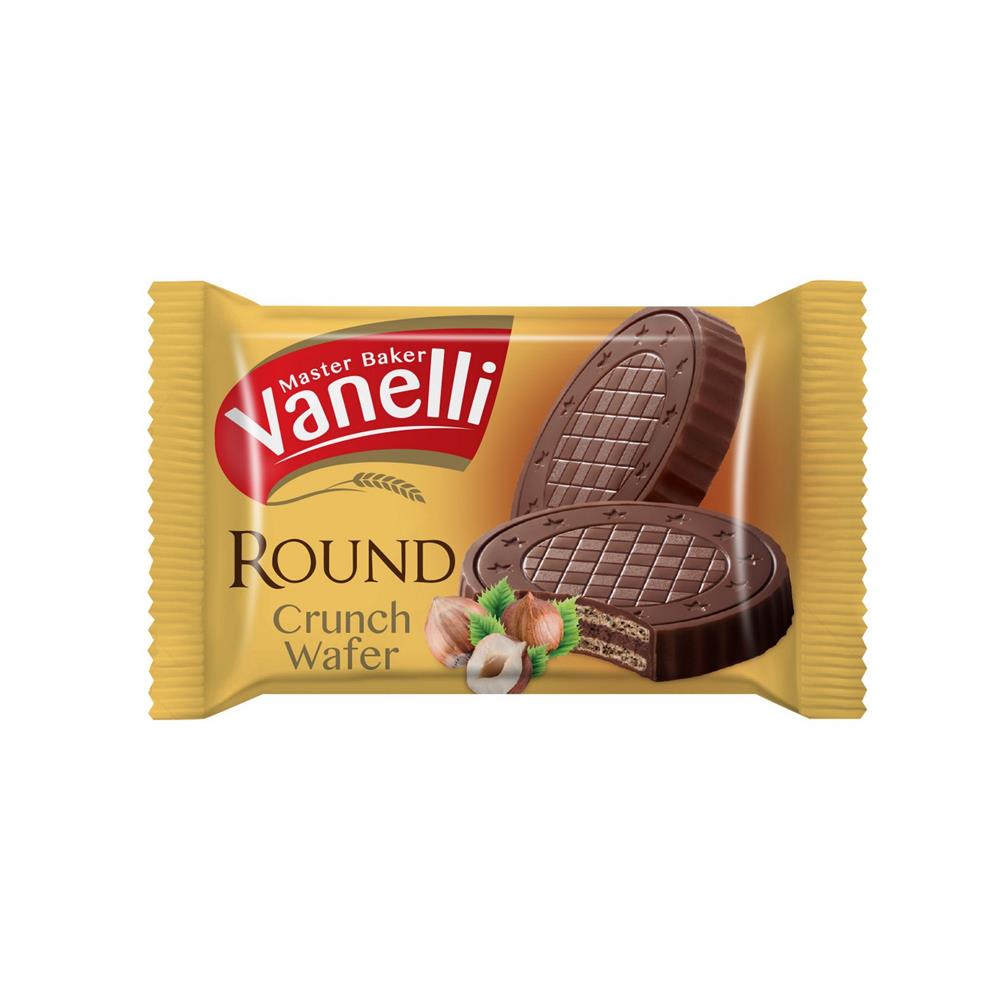 VANELLI ROUND Sütlü Çikolata Kaplı Gofret (20gr*24)