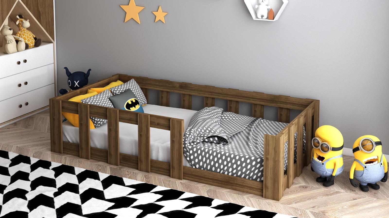 Lullaby Montessori Çocuk Yatağı 90X190 Yatak Uyumlu Y10-2 Karyola