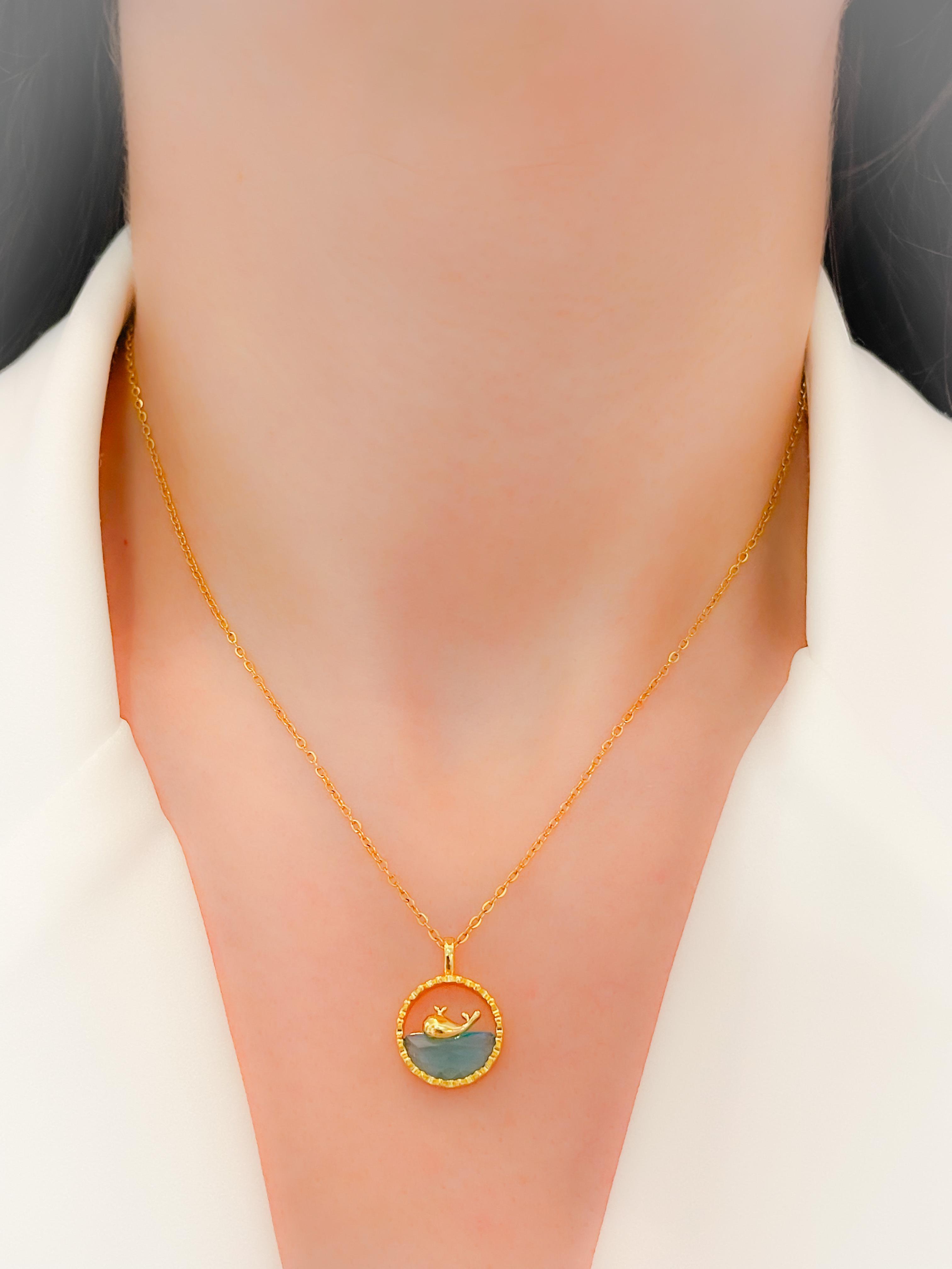 Çelik Kolye Balina Kolye - 316L Paslanmaz Çelik