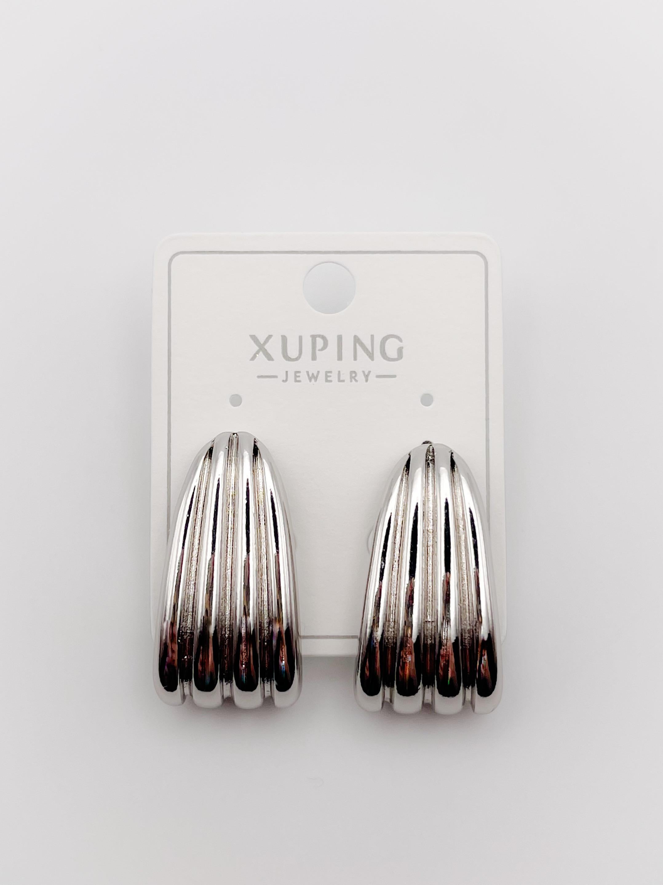 Çelik Küpe Şeritli Plaka Küpe