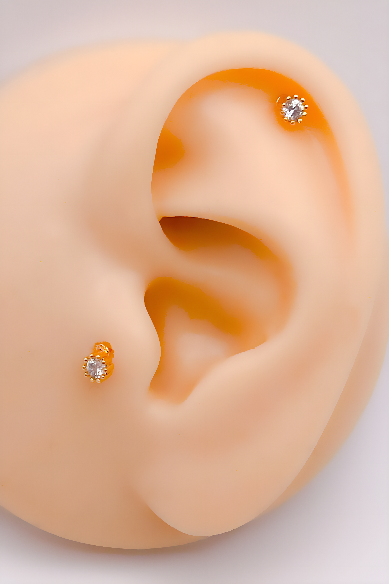 Cerrrahi Çelik Piercing ( Pirsing ) Mini Tek Taşlı Tragus Helix Piercing (1adet)
