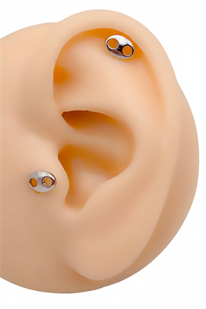 Cerrrahi Çelik Piercing ( Pirsing ) Düğme Figürlü Tragus Helix Piercing (1adet)