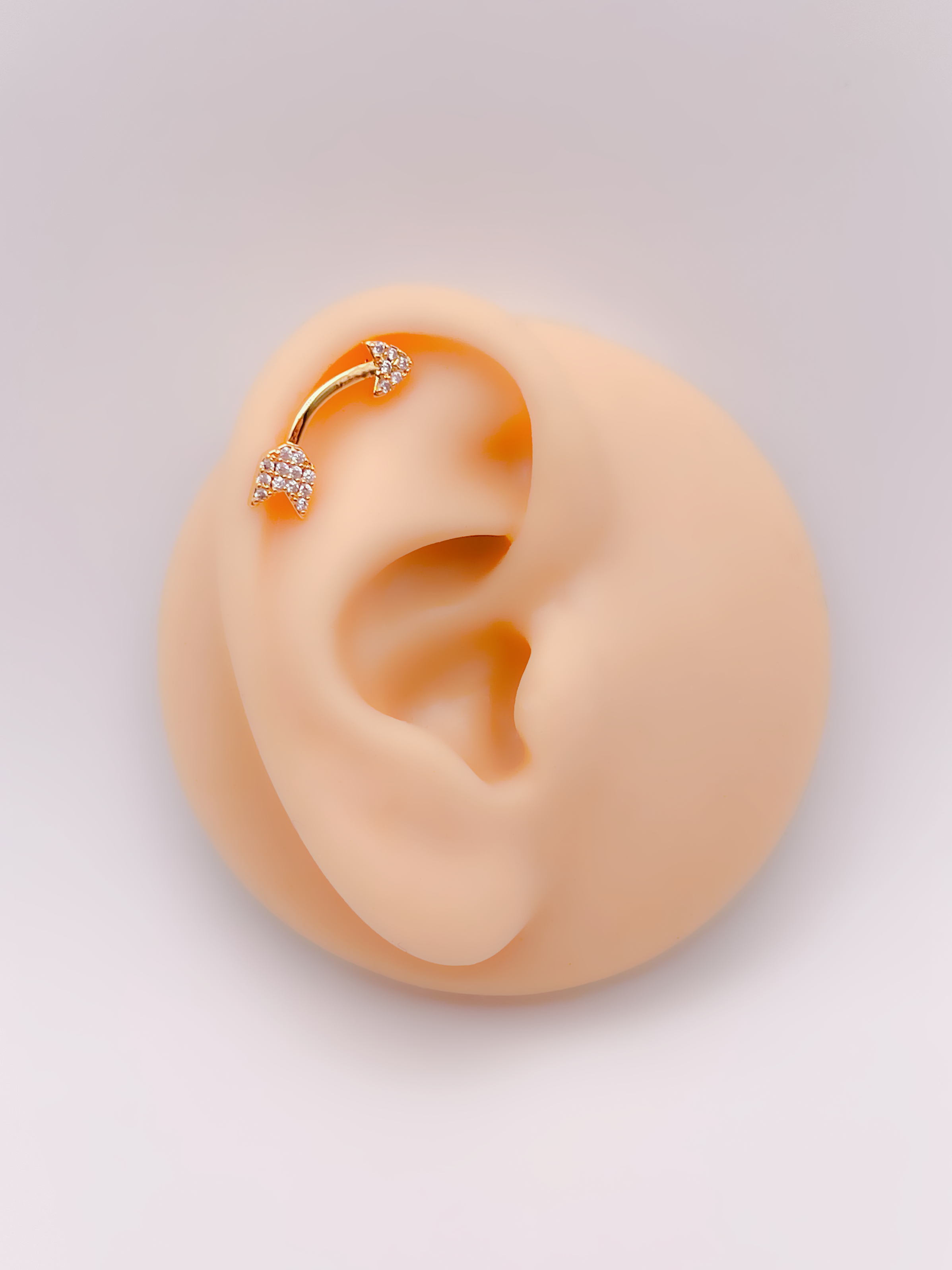 1013 - Cerrrahi Çelik Kıkırdak Tragus Helix Piercing (1adet)