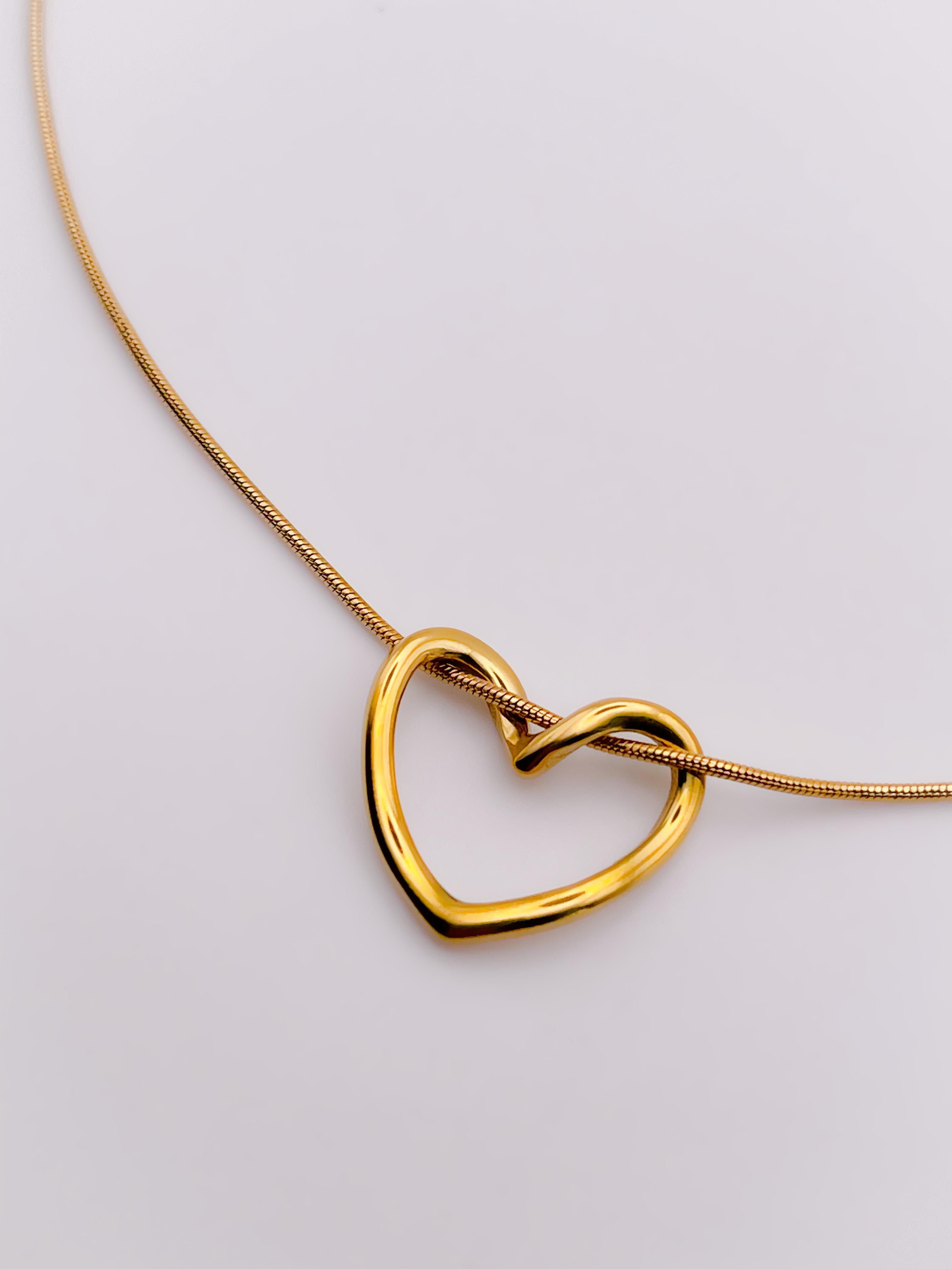 Çelik Kolye Minimal Tasarım Kalp Kolye