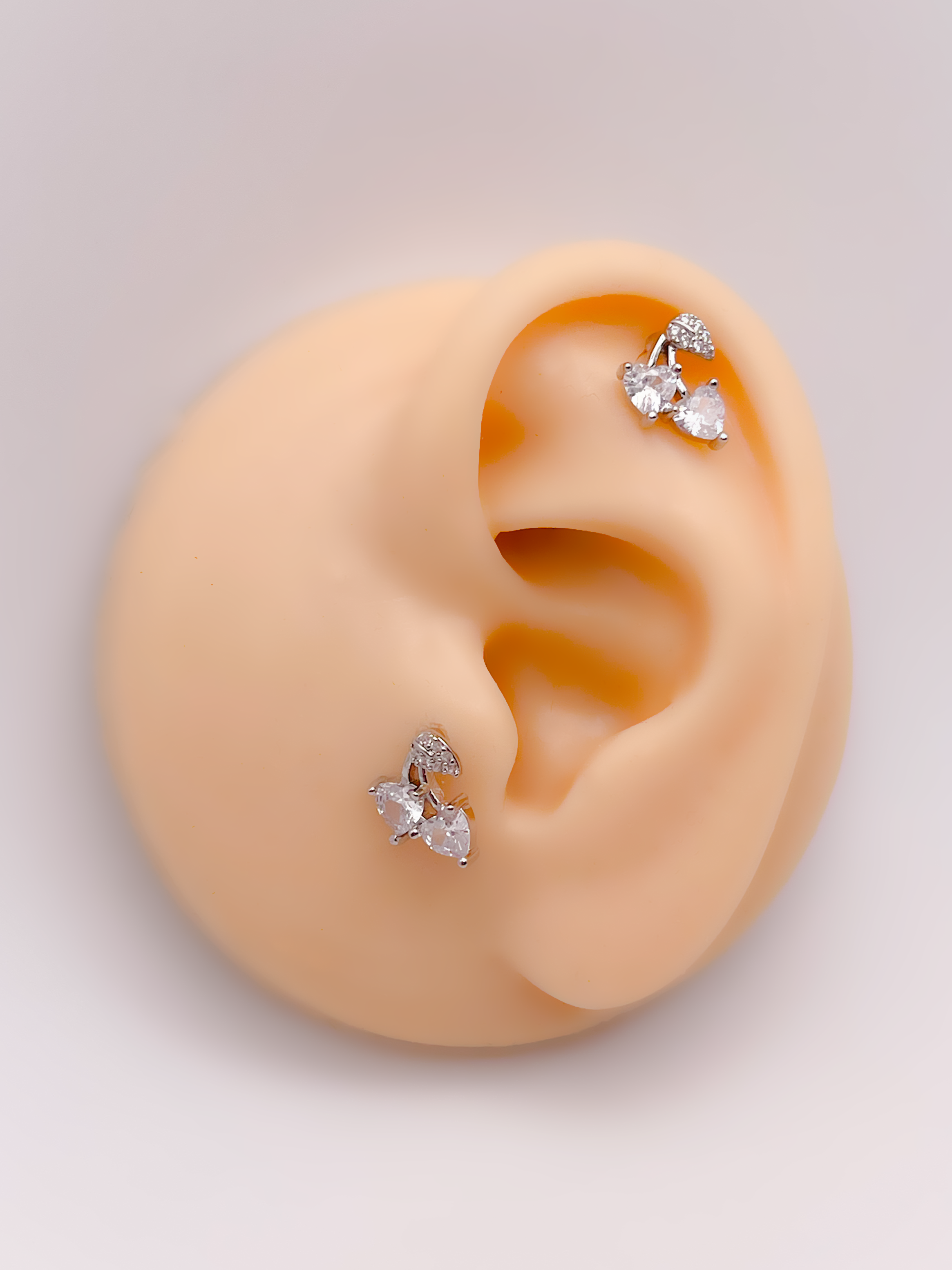 Cerrrahi Çelik Piercing ( Pirsing ) İncili Dudak Figürlü Tragus Helix Piercing (1adet)
