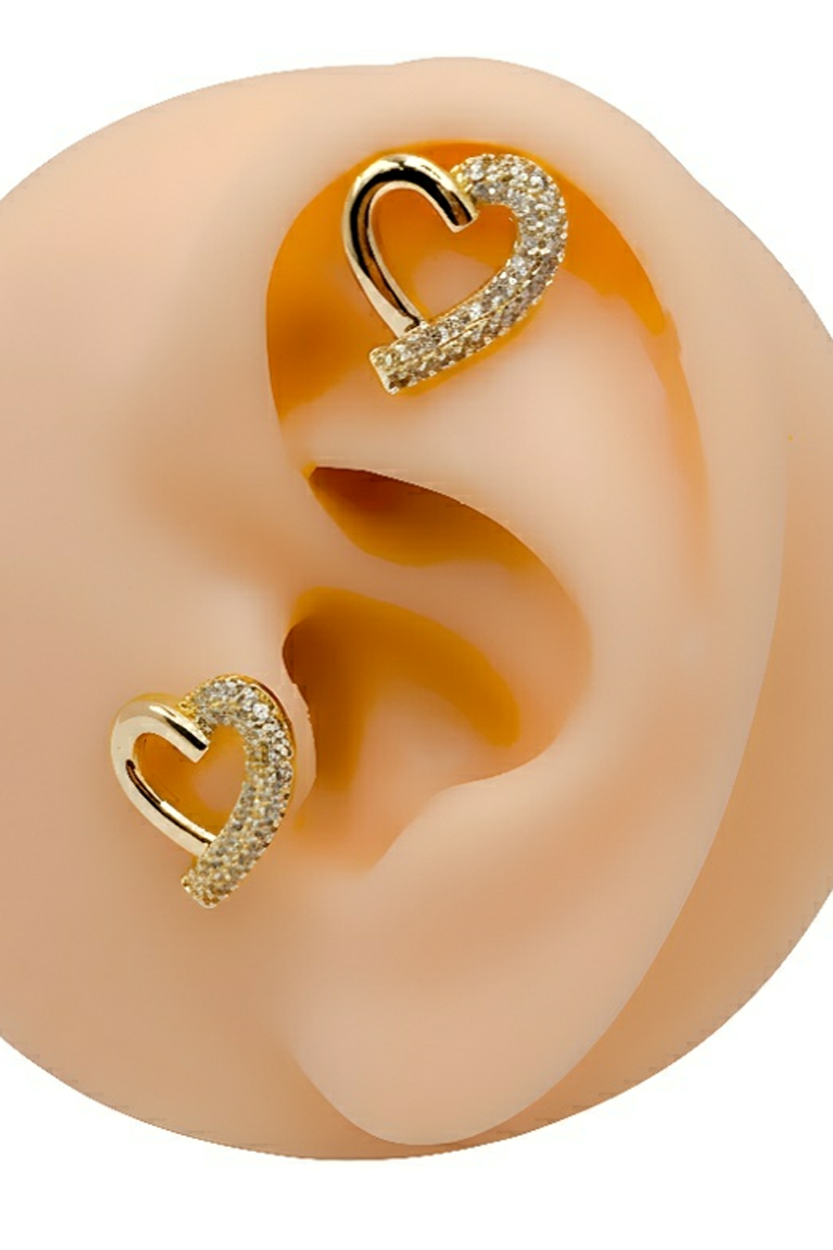 Cerrrahi Çelik Piercing ( Pirsing ) Tasarım Kalpli Tragus Helix Piercing (1adet)