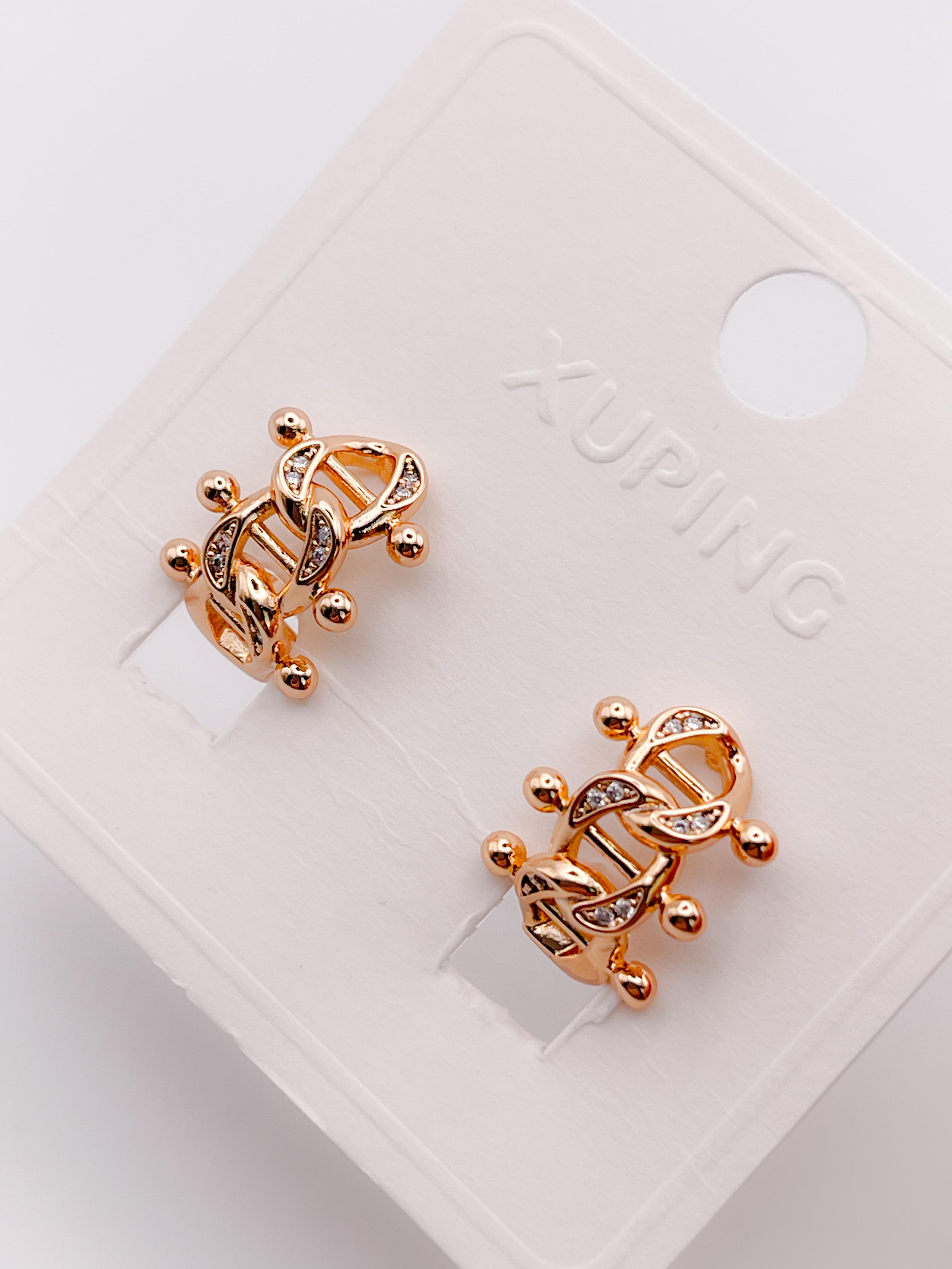 Özel Seri Küpe Taşlı Küpe Zincir Küpe Halka Küpe