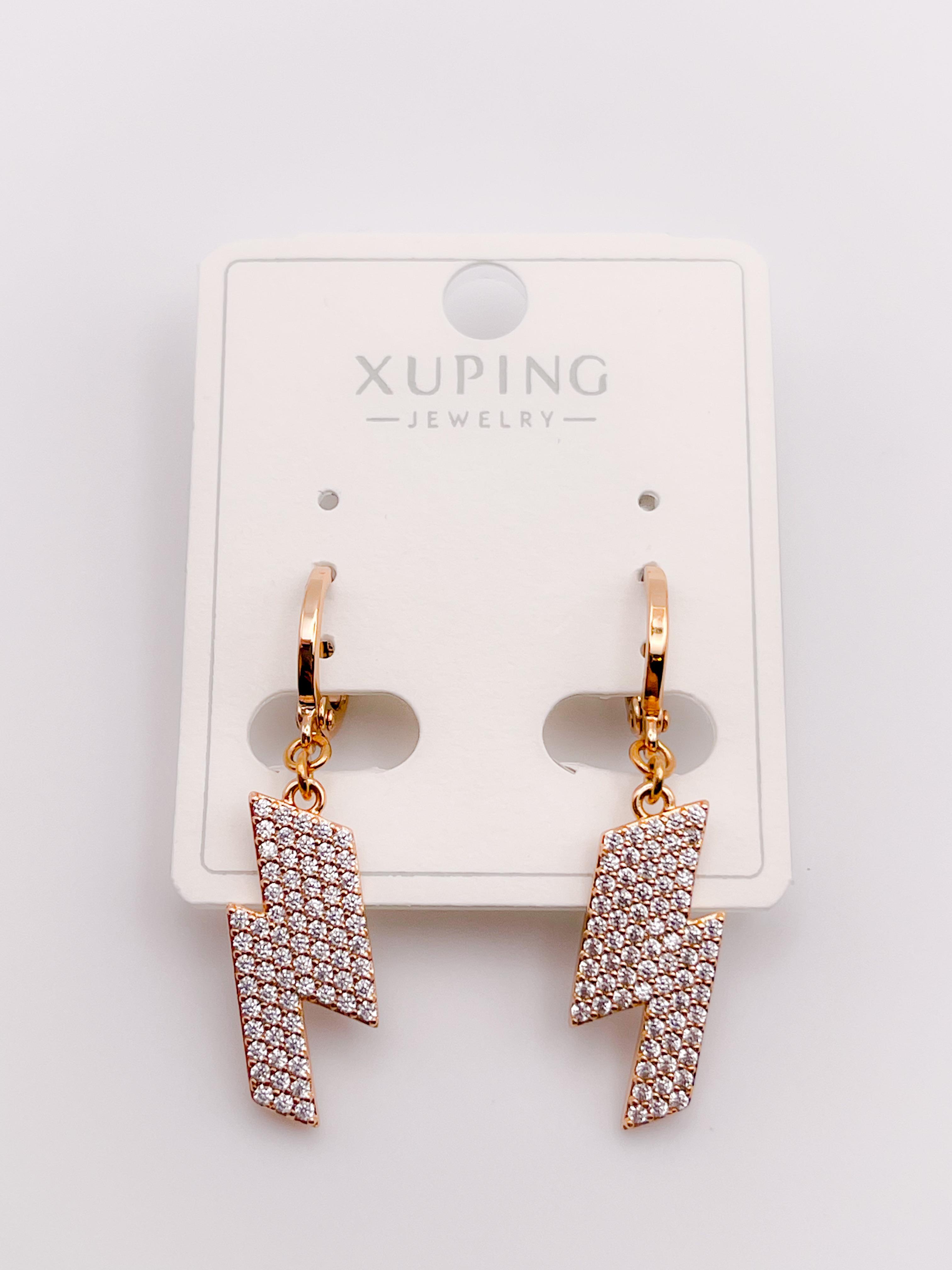 Özel Seri Küpe Taşlı Şimşek Küpe