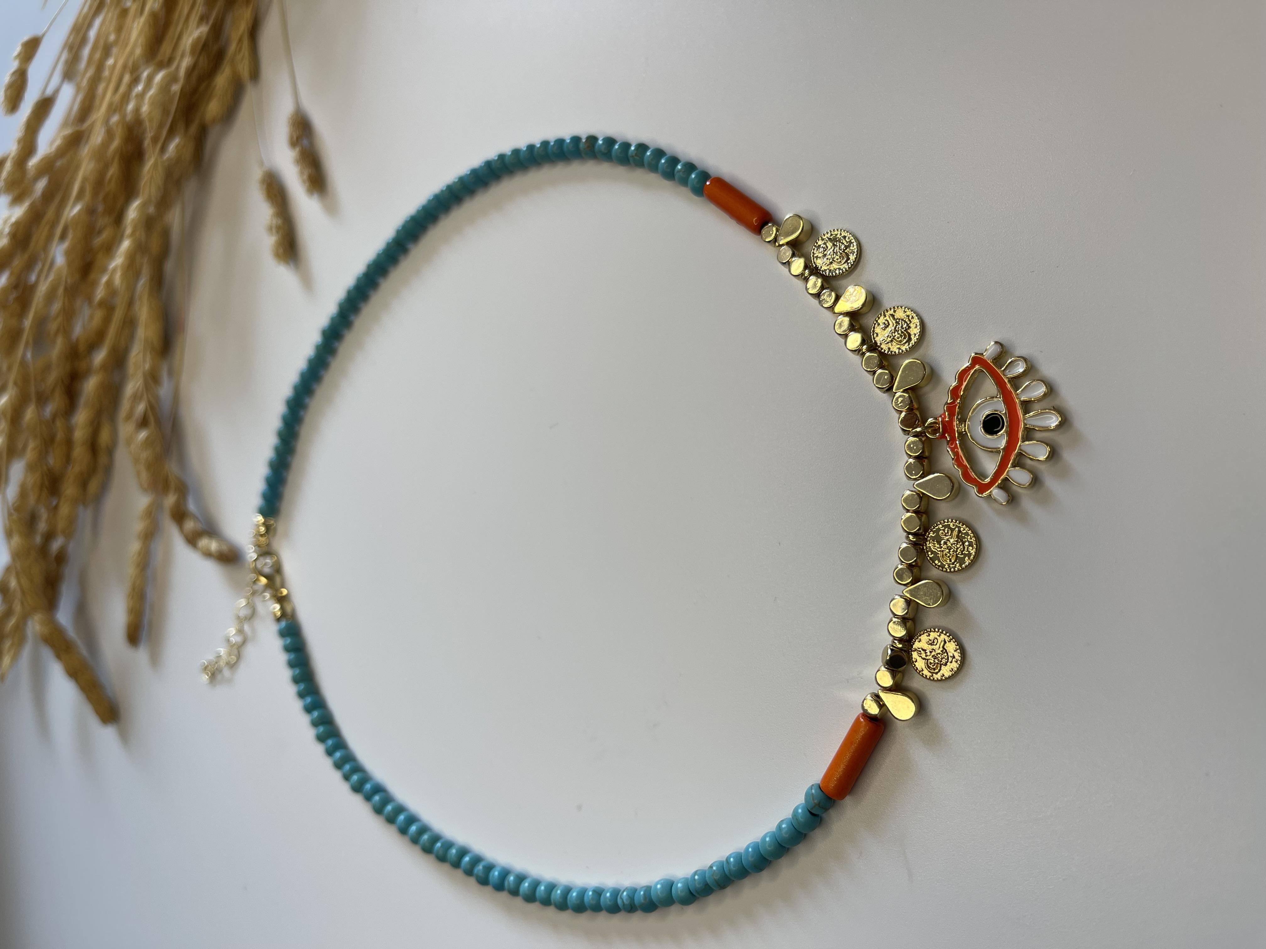 Tuğralı Göz Kolye