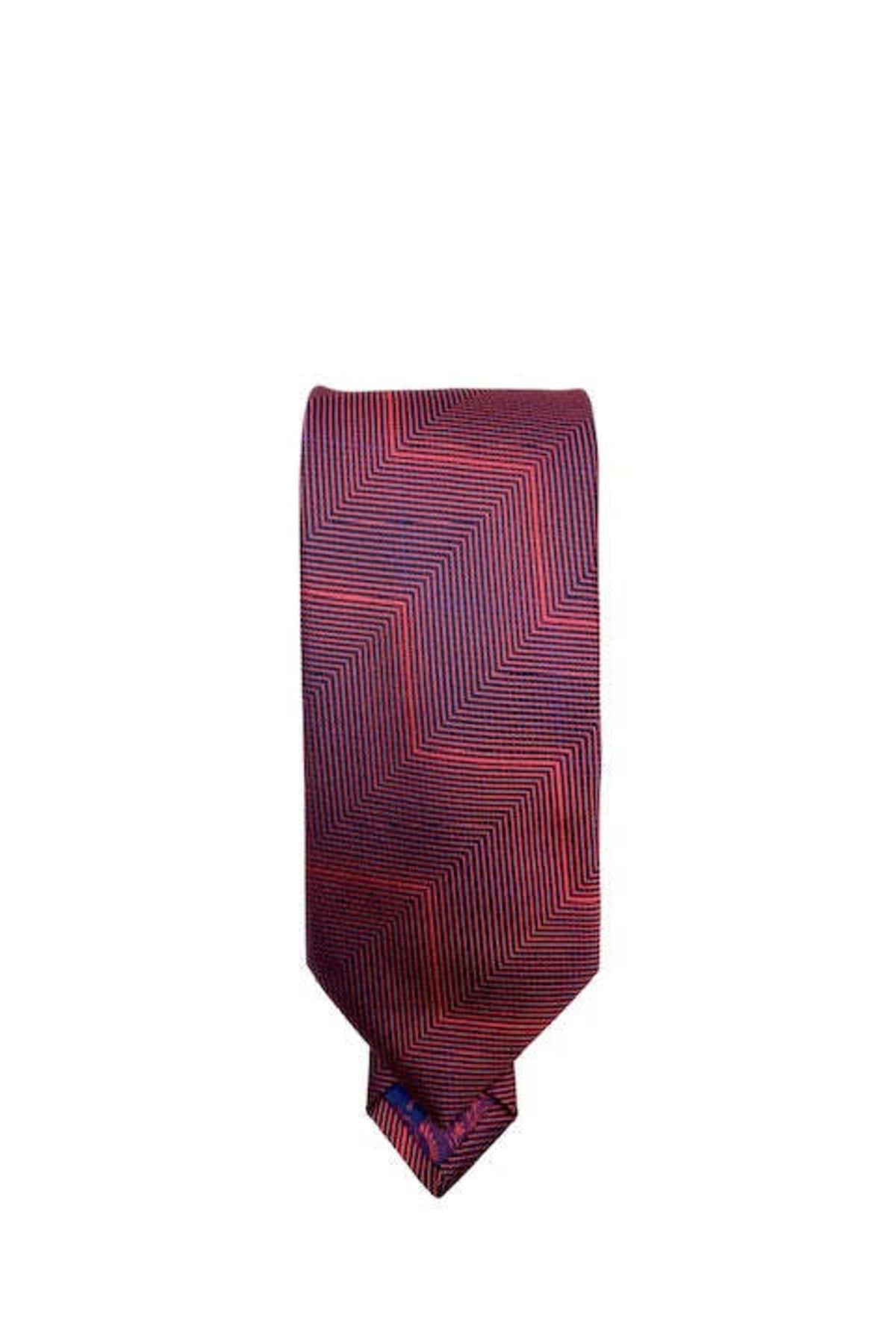 Bordo-siyah Erkek Kravat