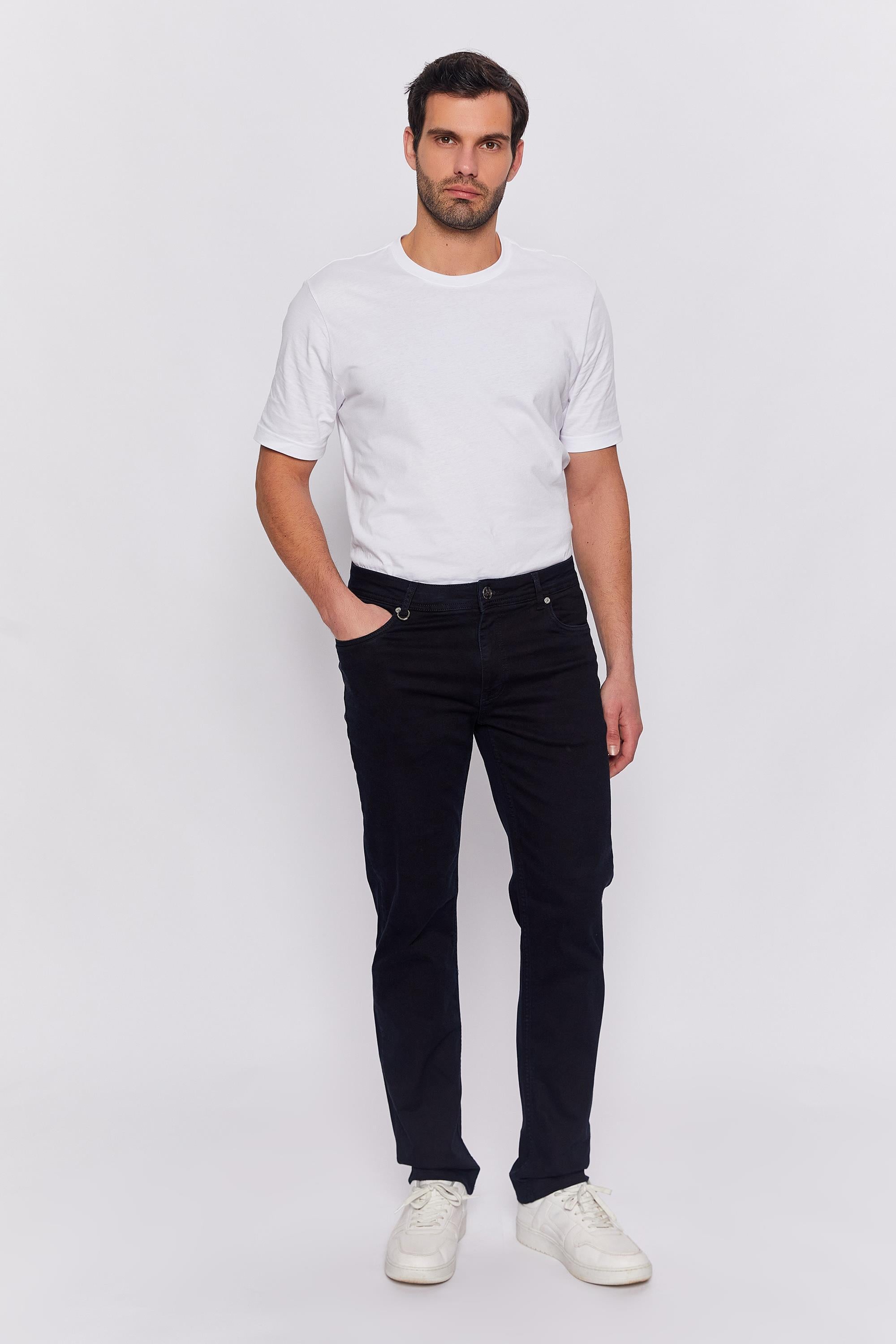 Romano Botta MaviSiyah Regular Jean Pantalon