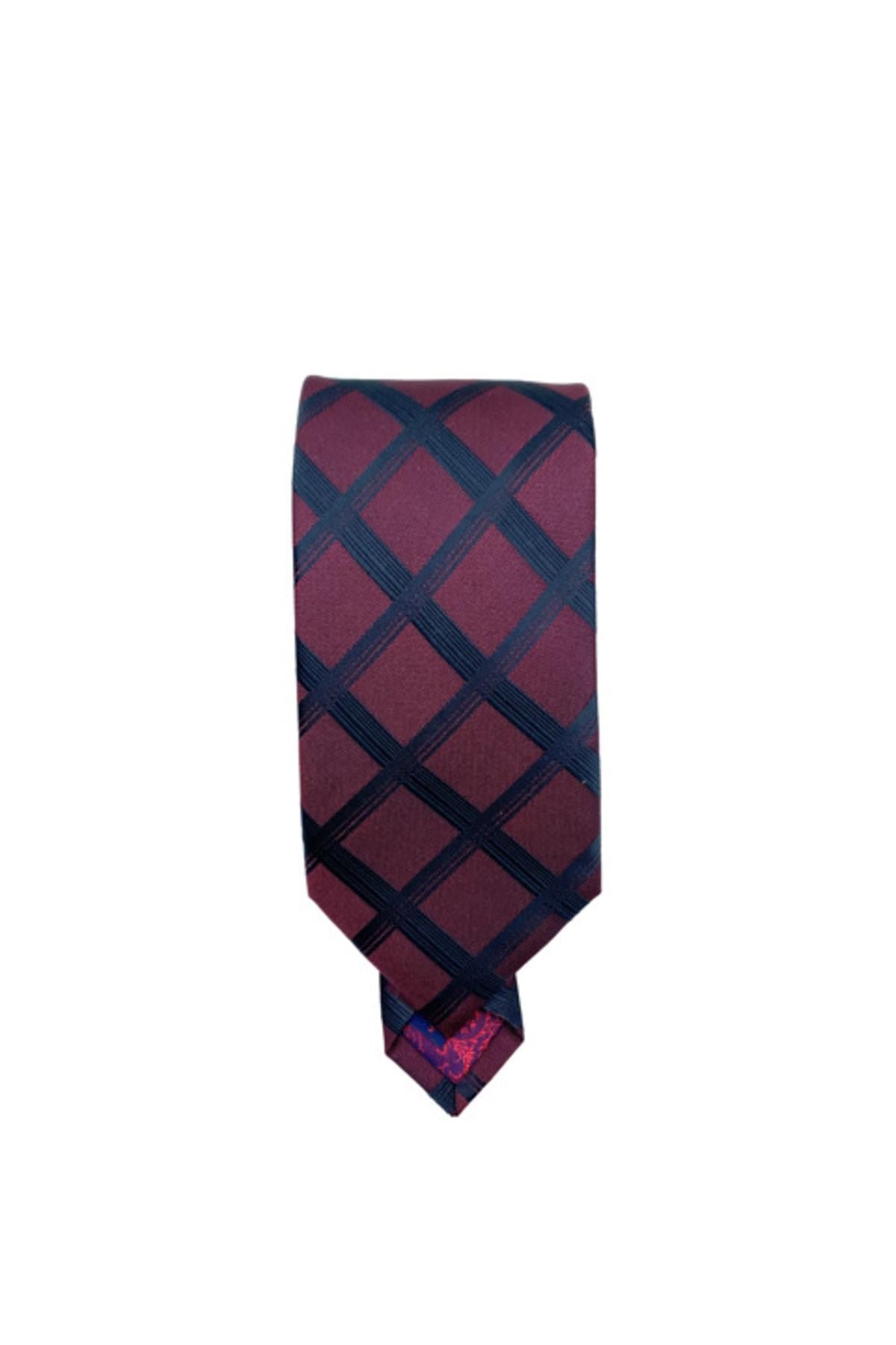 Bordo-siyah Erkek Kravat