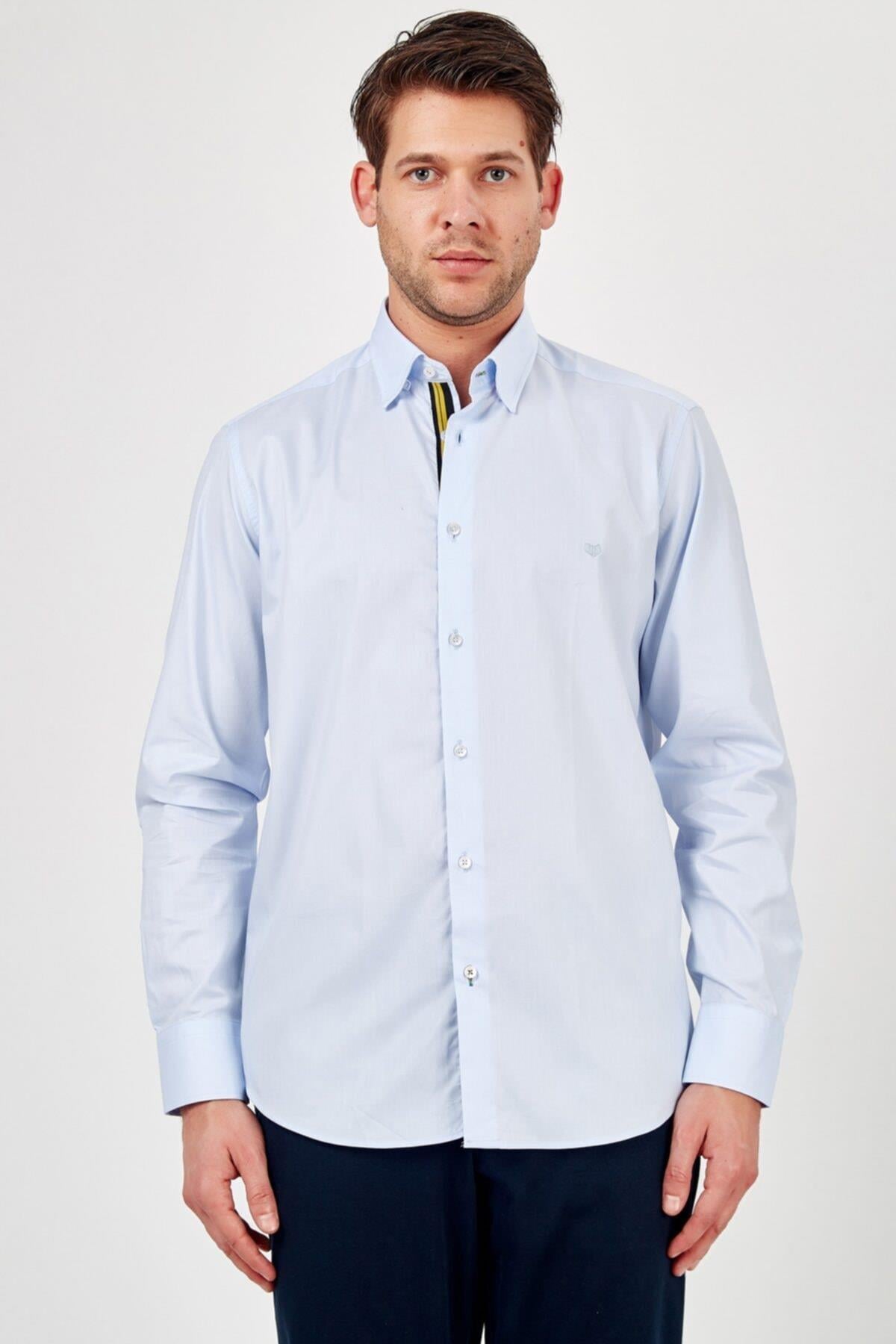 Erkek Açık Mavi Gömlek