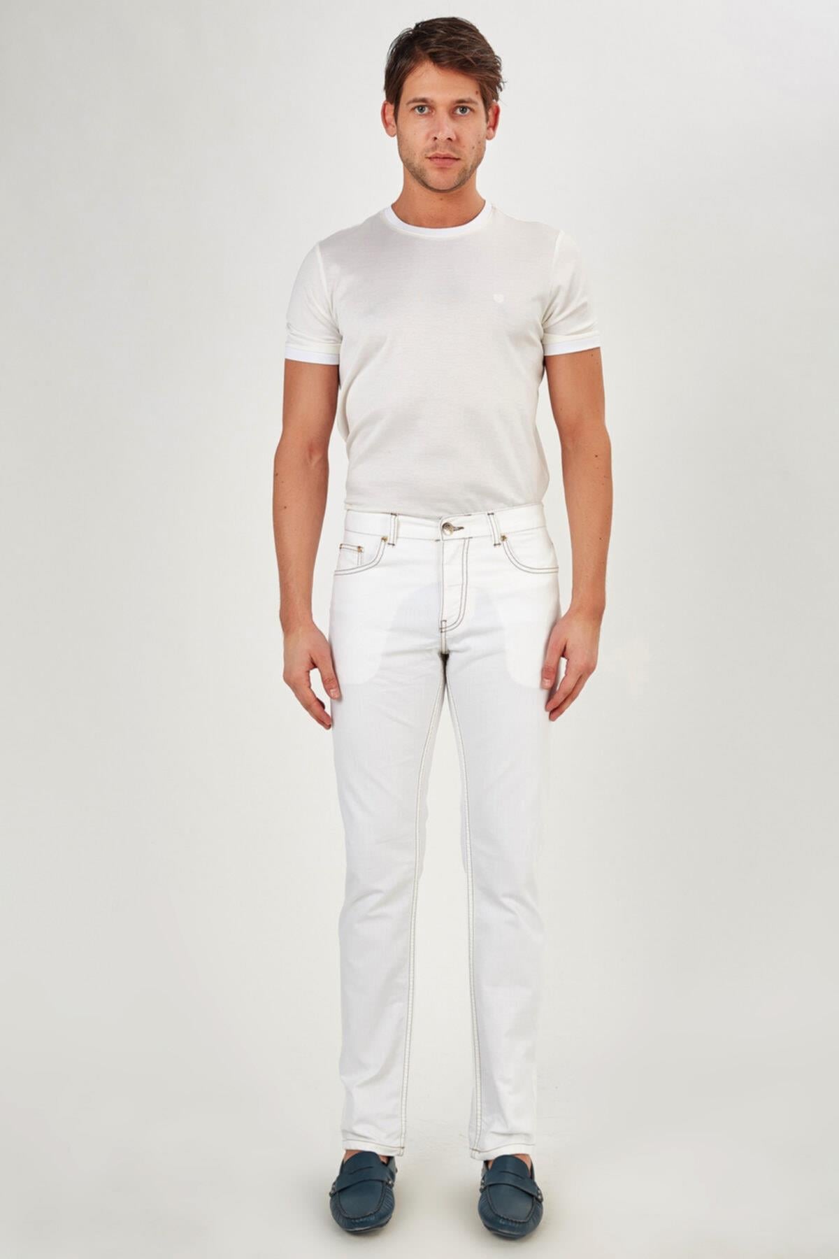 Erkek Beyaz Jeans-rb1a0716y008