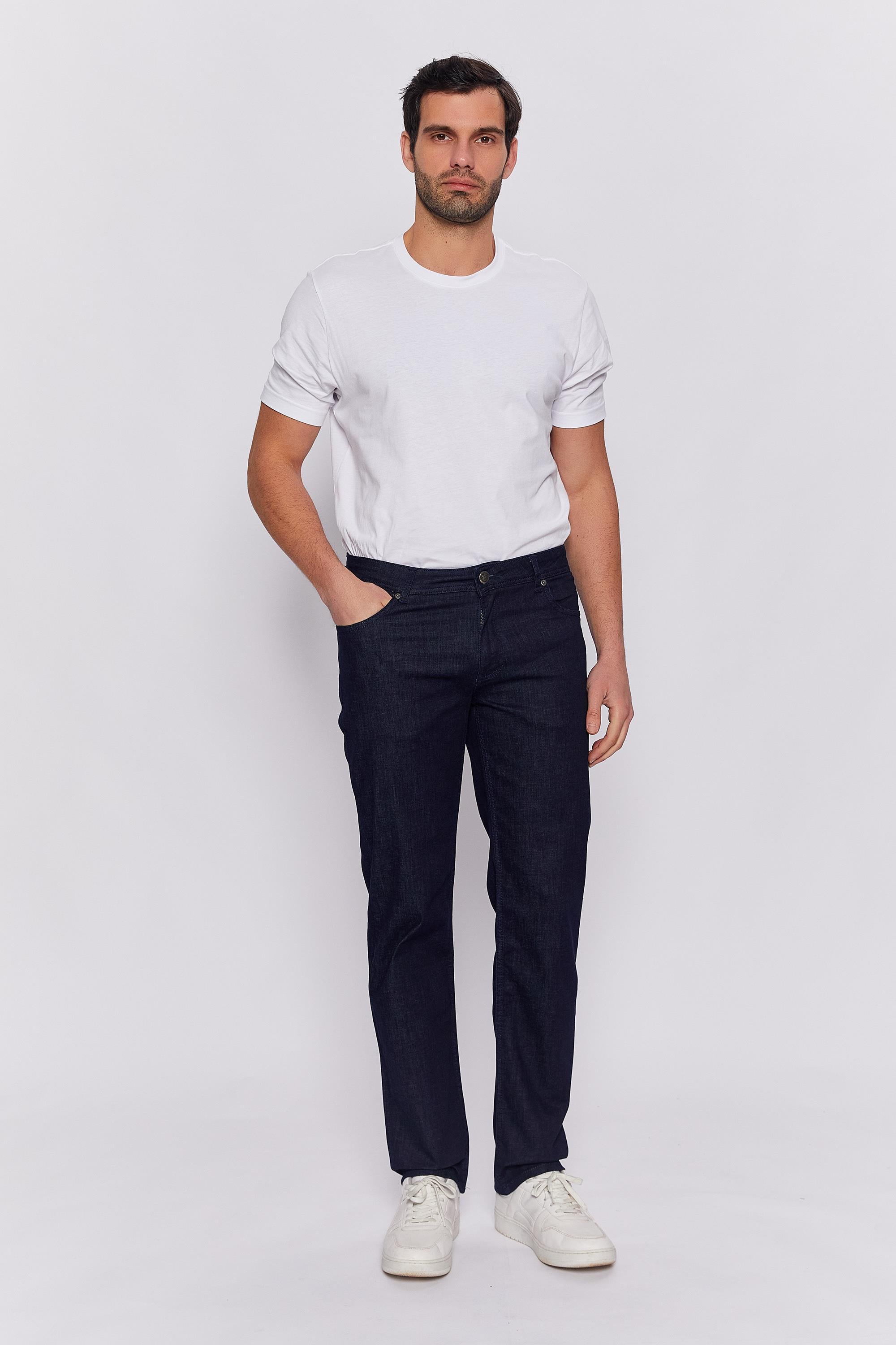 Romano Botta Koyu Lacivert Regular Jean Pantalon