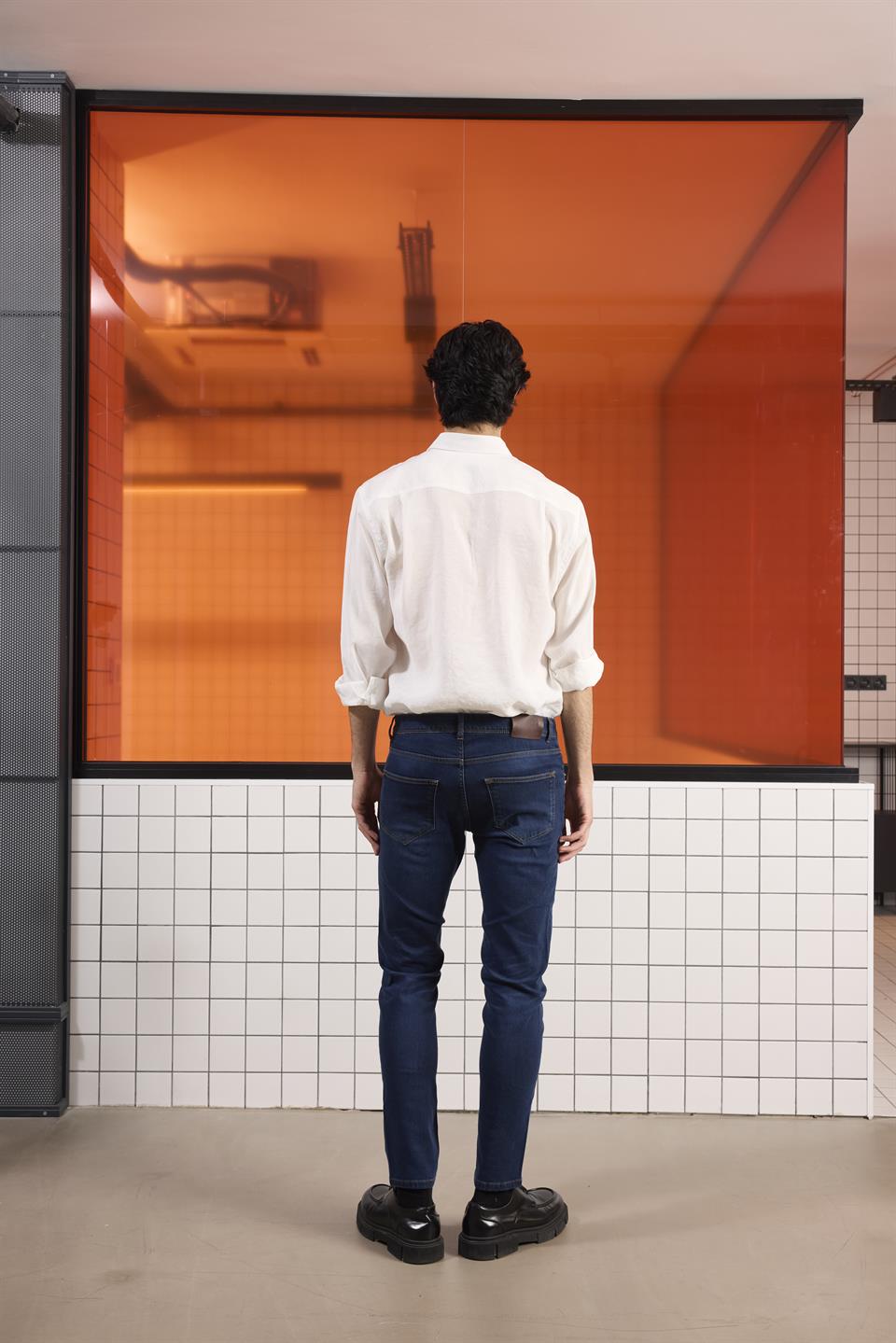 5 Cep Casual Denim Erkek Pantolon