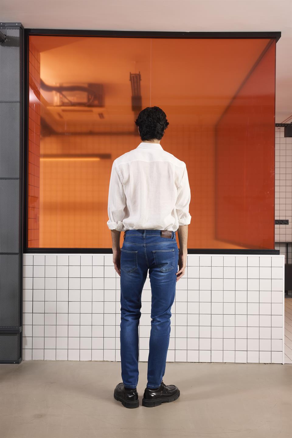 5 Cep Casual Denim Erkek Pantolon